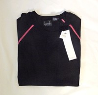 Kersh Women's Long Sleeve Crew Neck Cotton Blend Knit Sweater Top Black M Kersh Women's Long Sleeve Crew Neck Cotton Blend Knit Sweater Top Black M