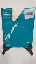 Hug-Alon Vintage Sears Regular Pantyhose Sandalfoot The Only Toe Tall Ivory