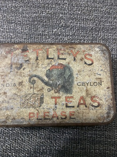Seltene antike Tetleys Tee Proben Dose mit Elefant sehr selten!