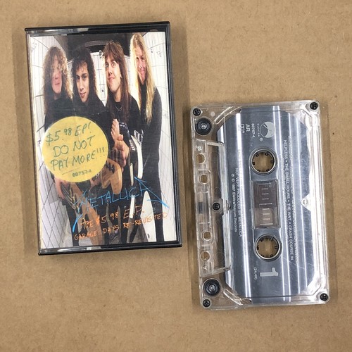 METALLICA Cassette Tape 80s Metal GARAGE DAYS RE-REVISITED DIAMOND HEAD MISFITS