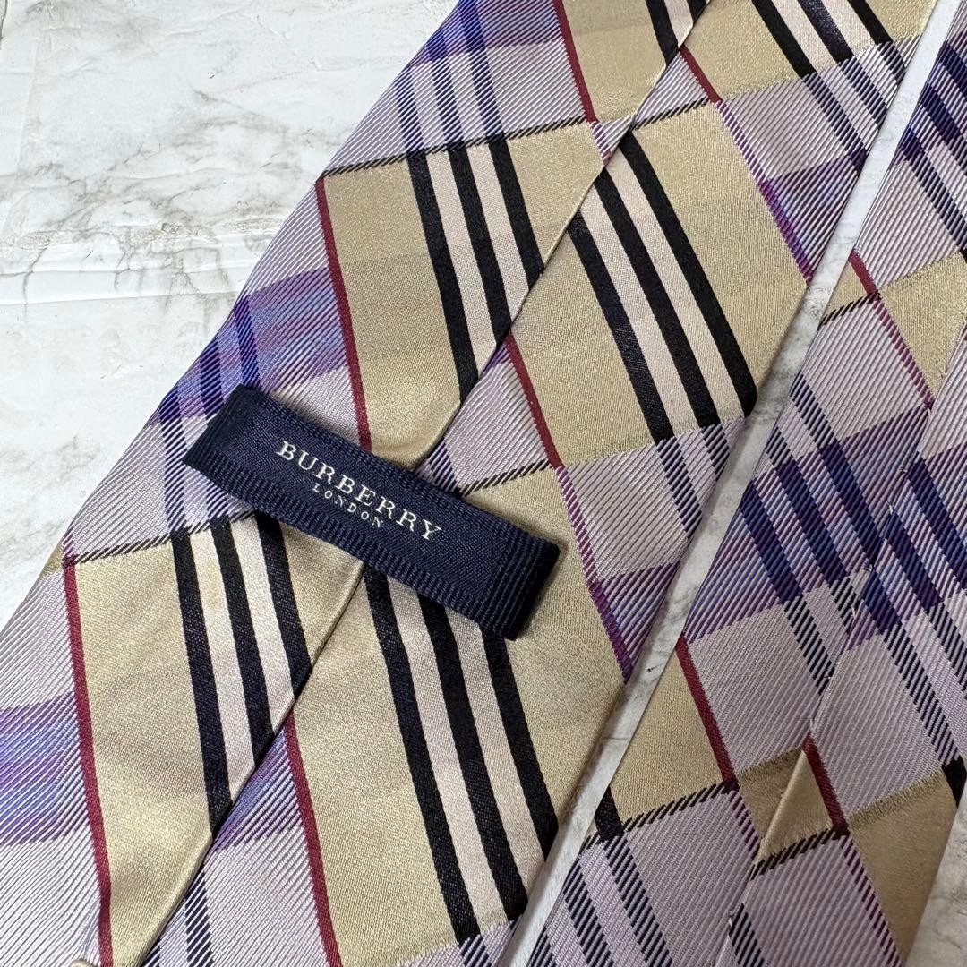 Burberry Tie Patchwork Men's Accessories Used Aut… - image 6