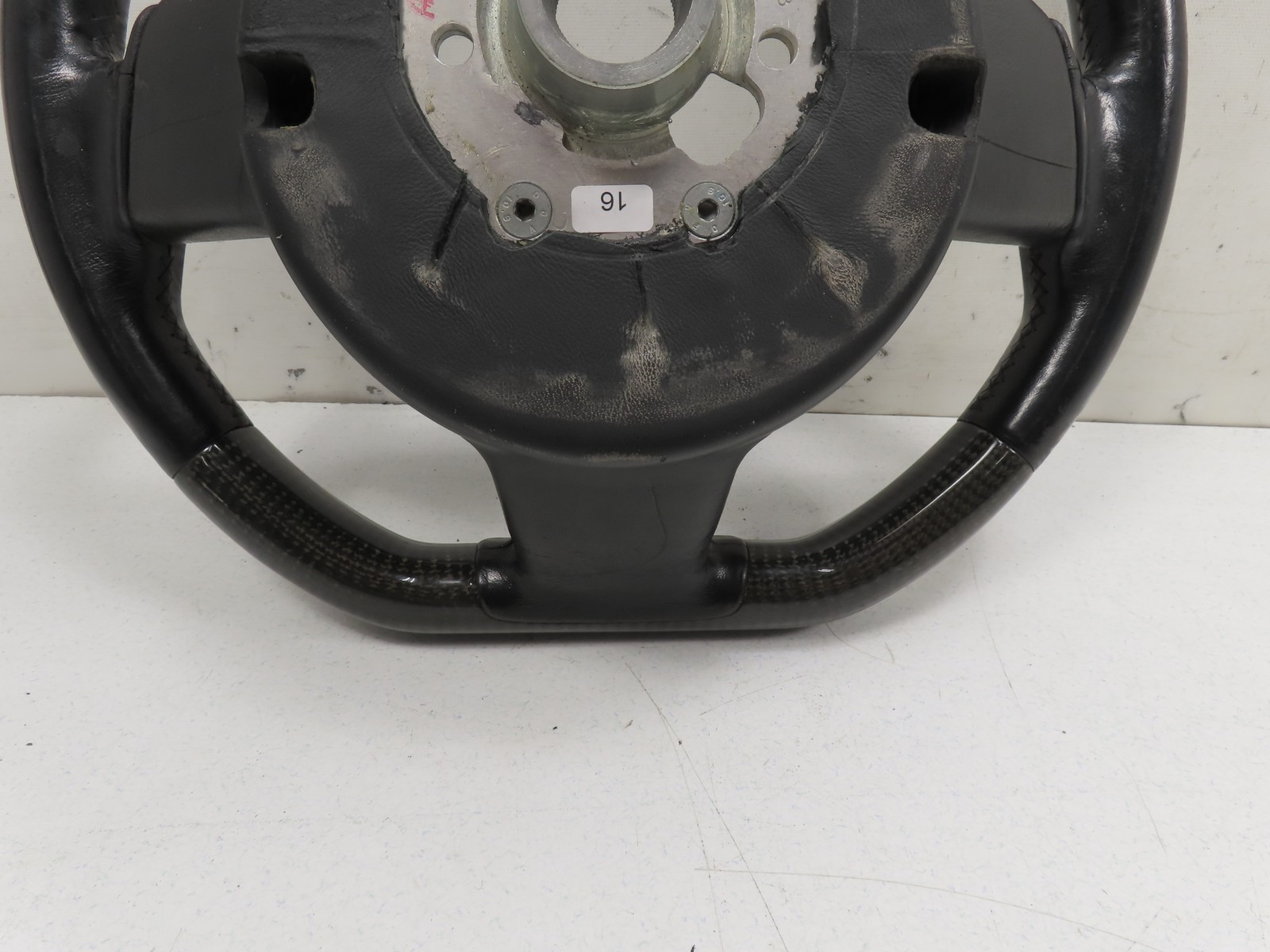 06 Lamborghini Gallardo #1310 Steering Wheel OEM 3-Spoke Carbon Fiber 400419091
