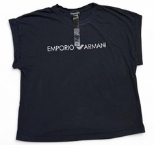 Emporio Armani Logo Print T-Shirt Women  s Size Medium