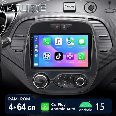 Für Renault Captur MK1 2013-2019 Android 15 Carplay Autoradio 4+64G RDS GPS NAVI