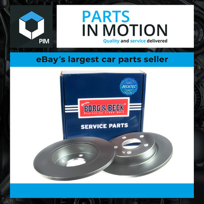 2x Brake Discs Pair Solid fits MERCEDES A200 V177, W177 1.3 Rear 2018 on 276mm