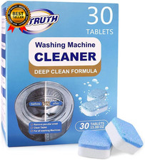 Washing Machine Cleaner Descaler 30 Pack Deep Cleaning Washer Cleaner Tablets