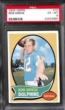 1970 TOPPS #10 BOB GRIESE PSA 6 EX-MT 22633985 