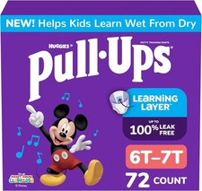 Boys' Potty Training Pants Size 6T-7T Training Underwear 55-75 lbs 72 Count
