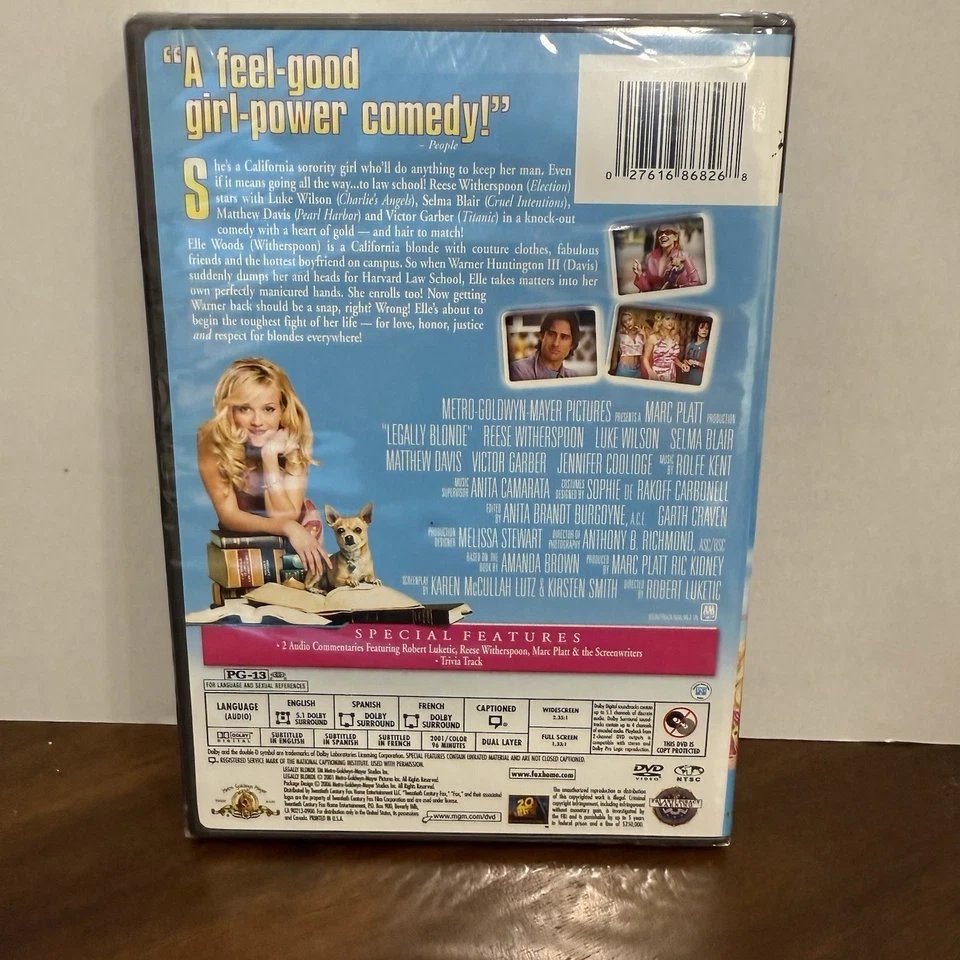 Legally Blonde (DVD, 2001, Special Edition) - Image 2 of 4