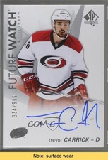 2016-17 SP Authentic Future Watch 334/999 Trevor Carrick #130 Auto READ b5y