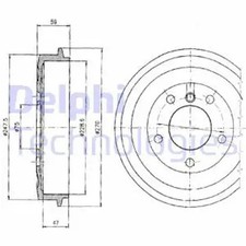 Tambour de frein BMW 523