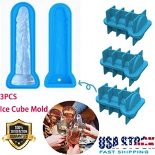 Adult Prank Silicone Penis Dick Ice Cube Tray Jelly Candy Mold Night Party Funny