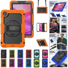 Shockproof Military Case Screen Full Body Cover For Lenovo Tab One 8.7" Tablet