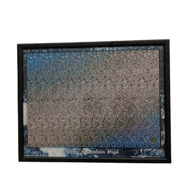 Rocky Mountain High gerahmter Kunstdruck 1993 NVision Grafix holografischer Effekt