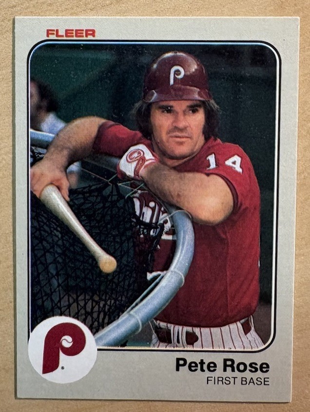 Pete Rose 1983 Fleer Baseball Card #171, Cincinnati Reds