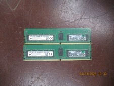 Lot of 2 Micron 16GB 1Rx4 PC4-2400T SERVER MEMORY RAM MTA18ASF2G72PZ-2G3B1IK