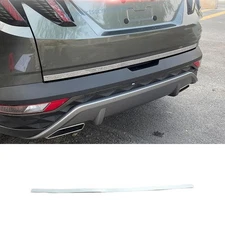 For Hyundai Tucson 2022-24 Chrome Steel Rear Tailgate Trunk Lid Strip Cover Trim