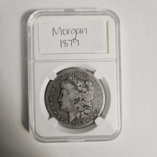 1879 Morgan Silver Dollar $1 Coin Circulated 0.9 Fineness Uncertified US Coin