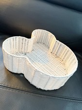 Vintage Walt Disney World Florist Plastic Wicker Basket Mickey Mouse 80s/90s