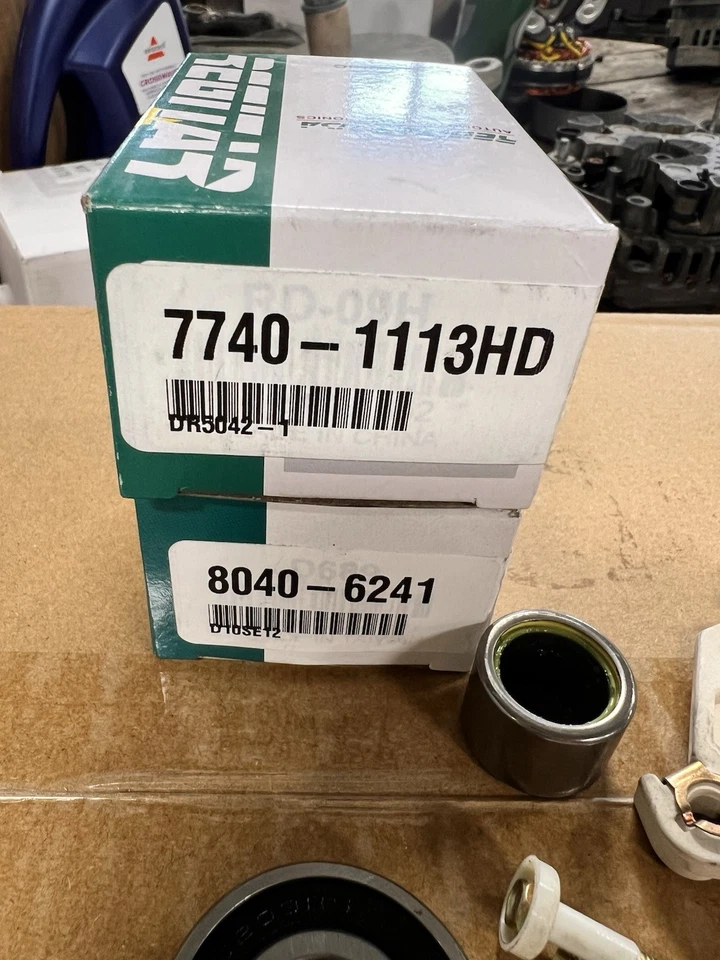 Kit de reconstrucción de alternador Delco 10SI 1 cable hasta 75 amperios para coches agrícolas o antiguos Foto 2 de 4