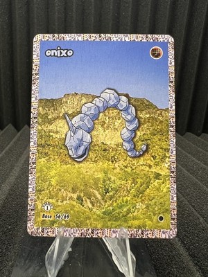 Onixo (Onix) 56/69 - Dittomon Base Set First Edition Fan Art Pokemon