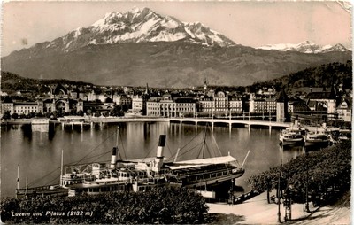 Luzern, Pilatus, Zürich, Schweiz, Porto, In- und Aus Postcard