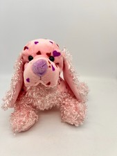 Ganz Webkinz Love Spaniel HM386 Puppy Dog Plush Stuffed Pink Hearts 9" No Code