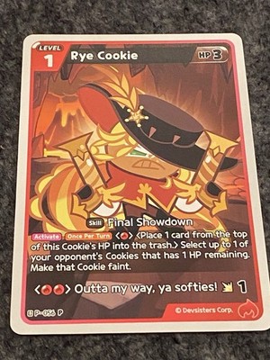 Rye Cookie P-056 CookieRun Braverse Promo Arena Of Glory Red