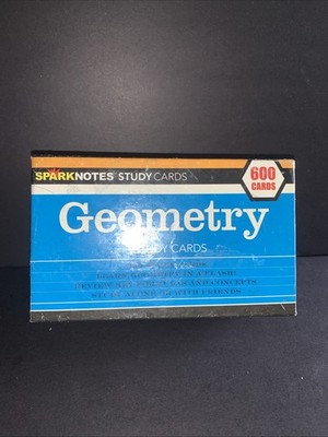 GEOMETRY STUDY CARDS (SPARKNOTES STUDY CARDS) **FACTORY SEALED**