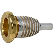 Garibaldi 608W Elite Sousaphone Silver Single-Cup Gold-Plated Rim Mouthpiece