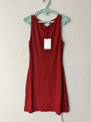 Reformation Red Sparkle Nataly Knit Mini Dress Size Small BNWT - Bild 1 von 4
