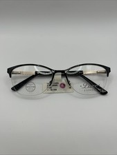 Luxe Eyewear WLO462 001 Black Eyeglasses Swarovski 54-18-140 Frames Only