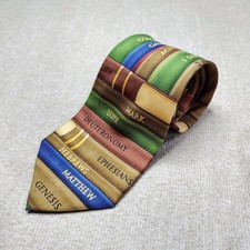 Eagles Wings Novelty Necktie Bible Books Christian Religious Silk Tie
