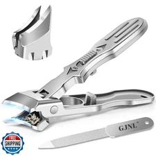 Eagle Beak Beveled Nail Clippers - Wide Jaw Opening Anti-Splash Eagle Beak Na