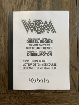D650-B D750-B D850-B D950-B Engine Workshop Service Manual Kubota Diesel PAPER