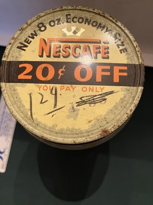 Vintage Nescafé Coffee Glass Jar