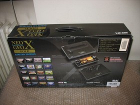 BOXED SNK NEO GEO X GOLD EDITION CONSOLE NINJA MASTER'S CARD