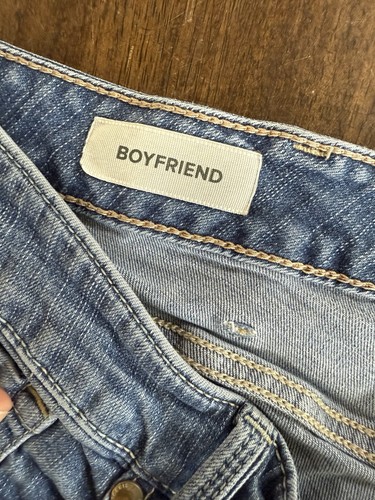 Torrid Damen blau Denim dunkle Waschung Boyfriend gerade Jeans Größe 24XS - Bild 7 von 10