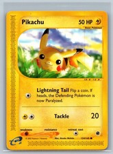 Pikachu 124/165 Common Expedition Base Set Pokemon on eBay