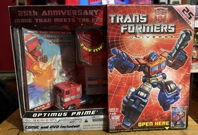 Transformers Universe G1 25th Anniversary Optimus Prime Comic DVD *READ*
