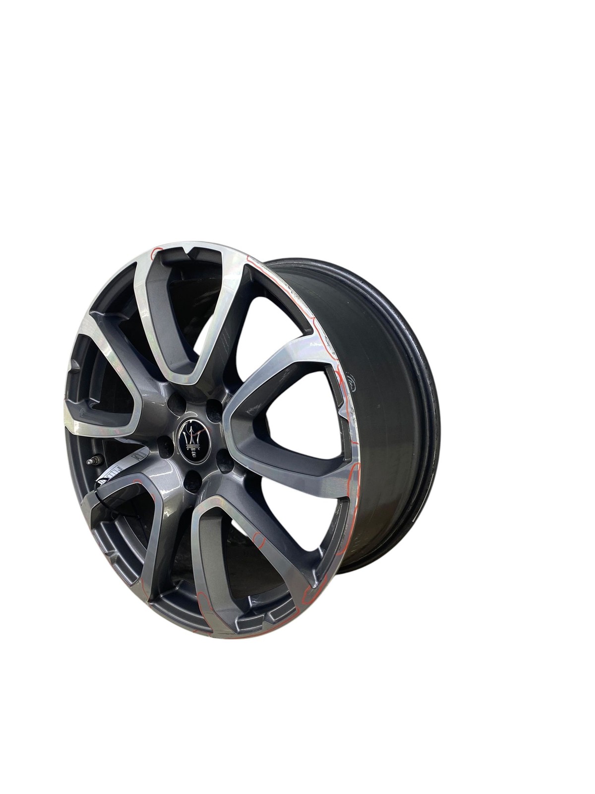 2017-2024 MASERATI LEVANTE (D) 21X9 ET 44 WHEEL RIM BLACK B/P 5X114.3 W/ TPMS