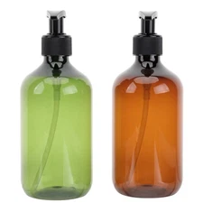 3Pcs Refillable Pump Bottles for Toiletries Liquid Dispenser (Random Color)
