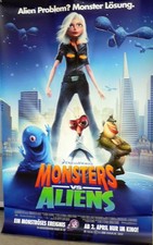 Monsters vs. Aliens - Banner / Kinobanner Größe 245cm x 150cm