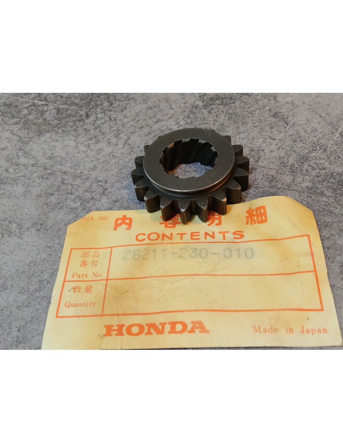 Pignon de kick d'origine pour moto ancienne Honda CB125 et CL125