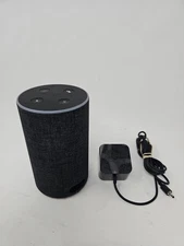 Amazon Echo (2nd Generation) Smart Assistant Charcoal Black Fabric Works Tested