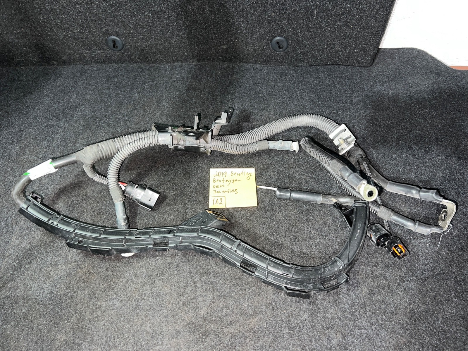 2019 Bentley Bentayga STARTER ALTERNATOR WIRE WIRING HARNESS OEM 4M0971228BT