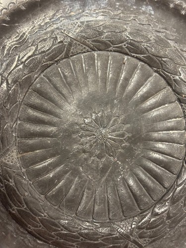  8" pewter pattern plate. - Picture 4 of 12