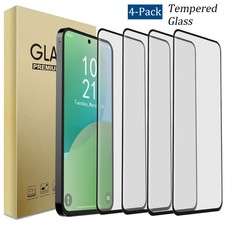 4-Pack For Samsung Galaxy A36 A56 Case Friendly Tempered Glass Screen Protector