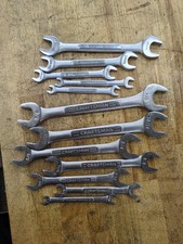 Craftsman Metric/Sae Double Open End Wrenches, -V-, VV Series, USA Made 12 Pcs