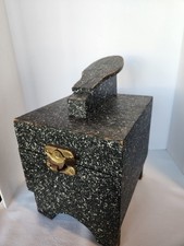 Vintage Wooden Shoe Valet Primitive Handmade Shoe Shine Box Complete Kit MCM